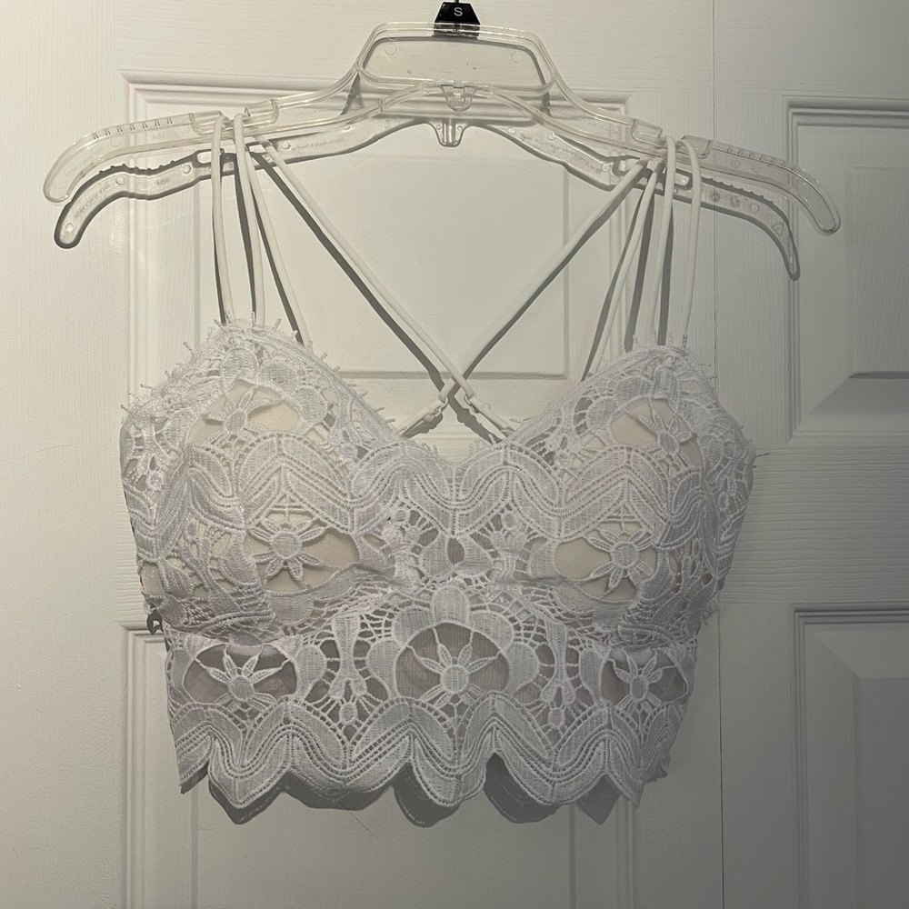 White bralette